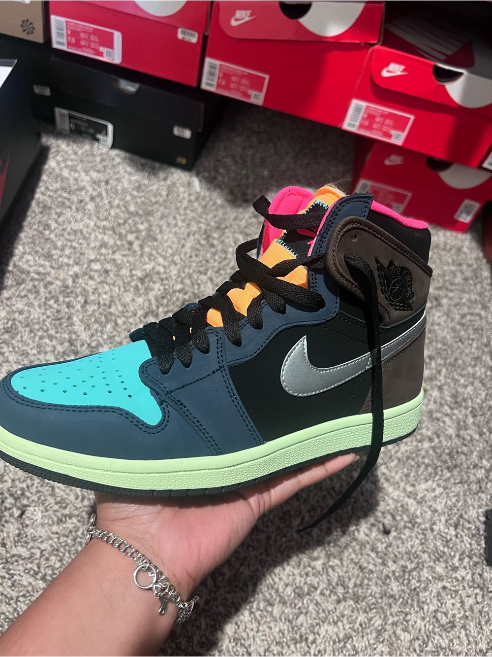 Nike Air Jordan 1 Retro High “Tokyo Bio Hack” M 8/ W 9.5